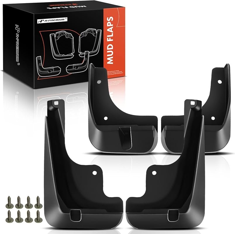 A-Premium 4-Piece Black Mud Flaps for Lexus ES300h ES350 2018-2023 Sed