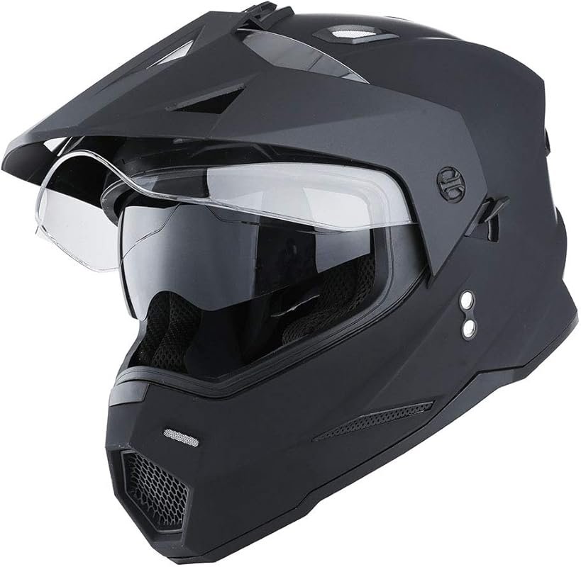 1Storm Dual Sport Full Face Motorcycle Helmet with Dual Visor for Off-