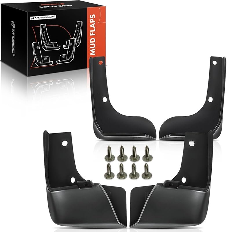A-Premium Set of 4PCS Mud Flaps Splash Guards Mudguards Mudflaps with 
