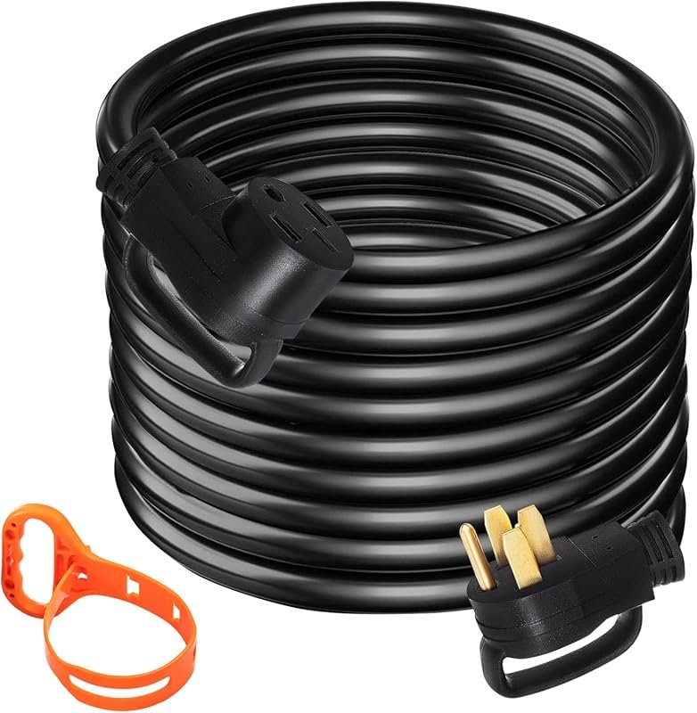 50 Amp 50-Foot RV Extension Cord for EV Charging and Trailer Campers