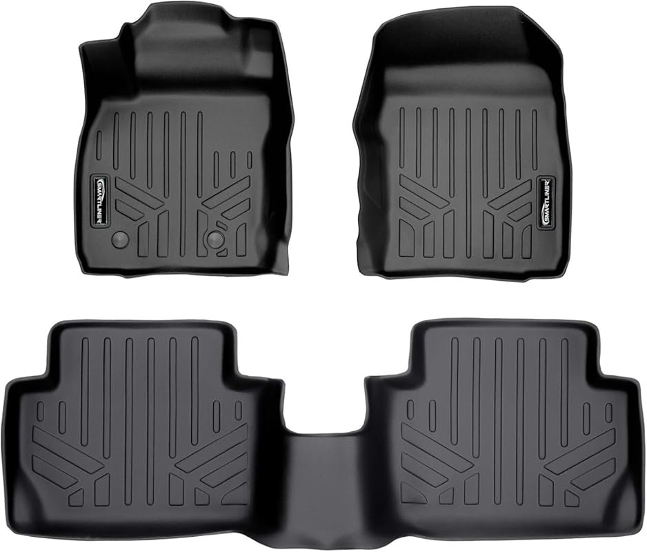 SMARTLINER Custom Fit Floor Mats for 2018-2021 Ford EcoSport: 2-Row Al