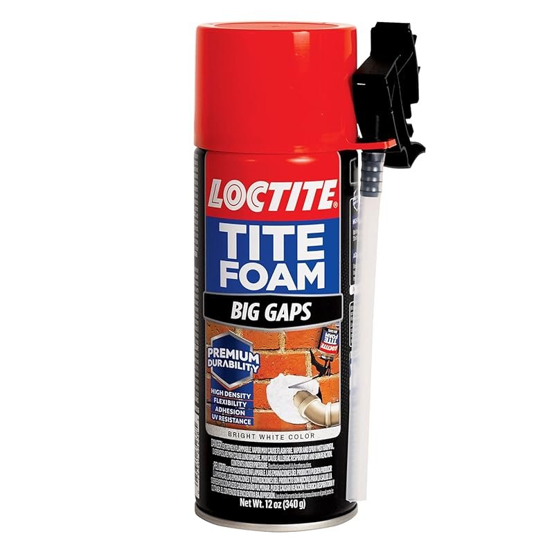 Loctite Tite Foam Big Gaps Spray Foam Sealant for Leaking Pipes, 12 oz