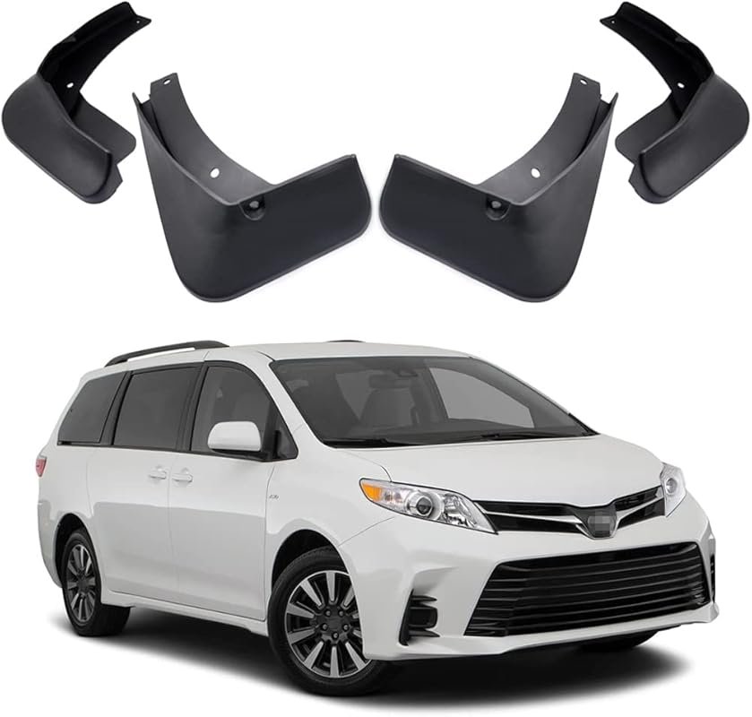 Mud Flaps and Splash Guards for Toyota Sienna 2018, 2019, and 2020 Mod