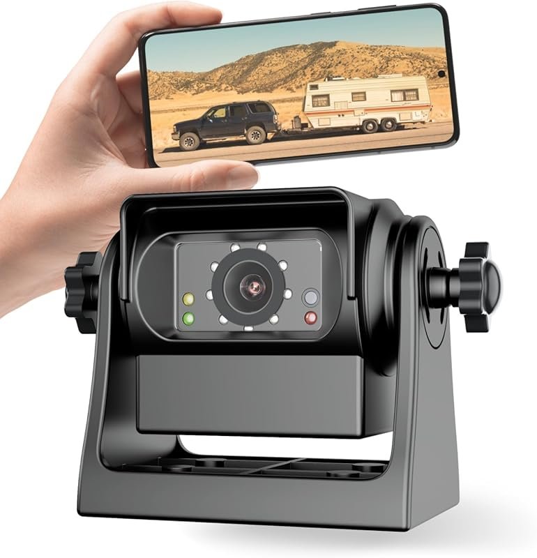 EWAY Magnetic Wireless Backup Camera Compatible with iPhone and Androi