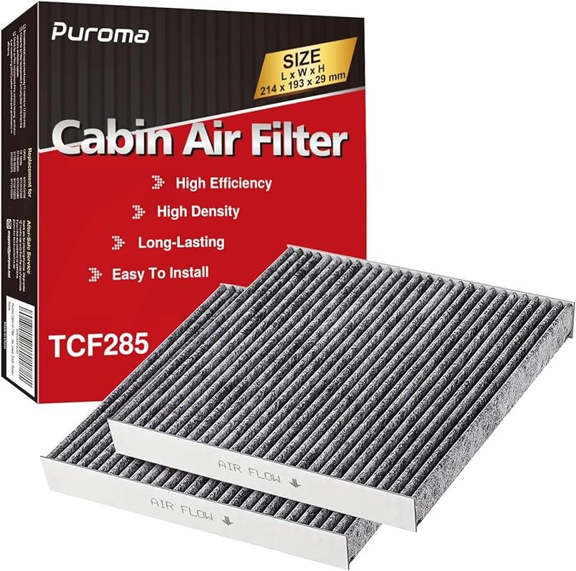 Puroma 2-Pack Cabin Air Filter with Activated Carbon for CP285 and CF1
