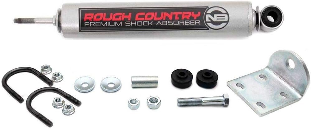 Rough Country N3 Steering Stabilizer Reduces Bump Steer & Vibration on