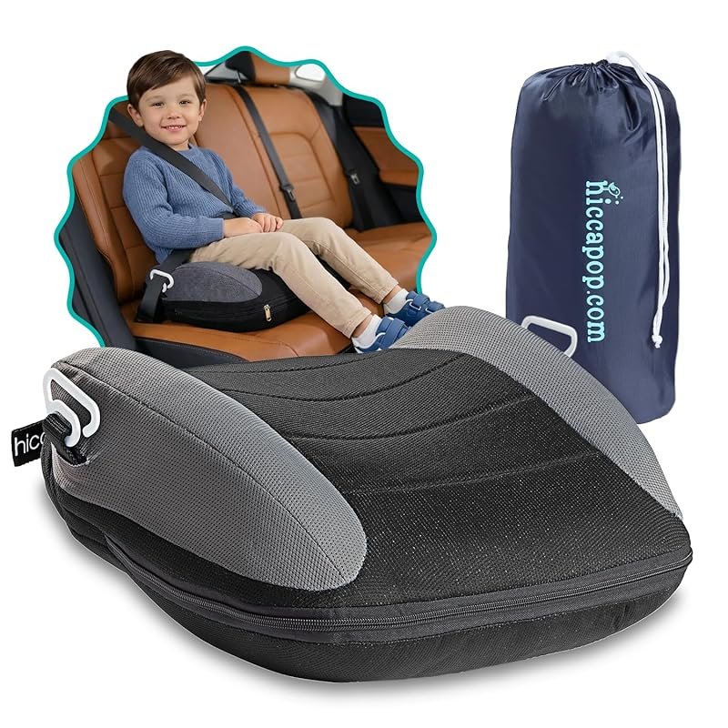 Hiccapop UberBoost Inflatable Booster Car Seat – Portable Travel Seat 
