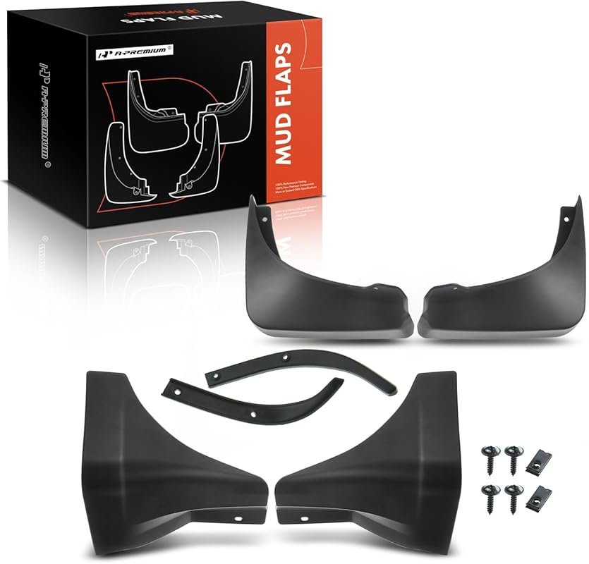 A-Premium Set of 4 Mud Flaps for Nissan 350Z 2003-2008, Front & Rear S