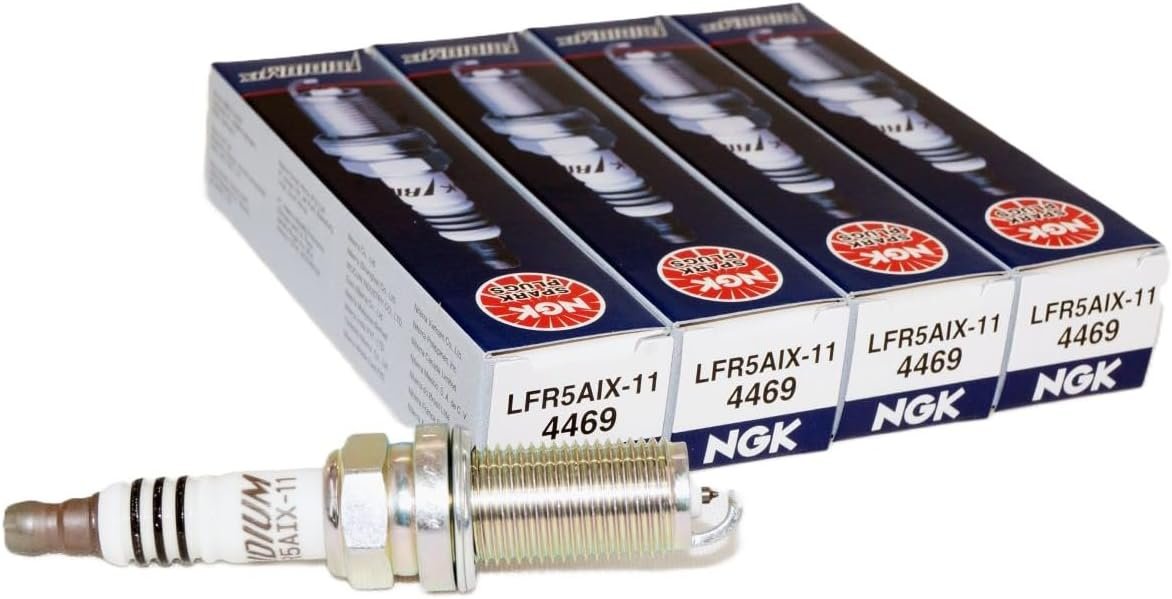 NGK Iridium IX Spark Plugs LFR5AIX-11 - 4-Pack for 2011 Toyota Camry w