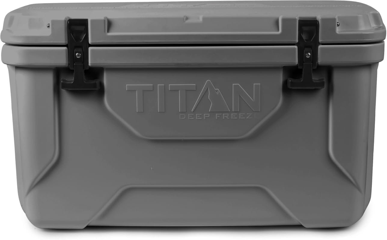 Titan Hard Ice Chest Cooler Roto Cooler with Microban Protection and D