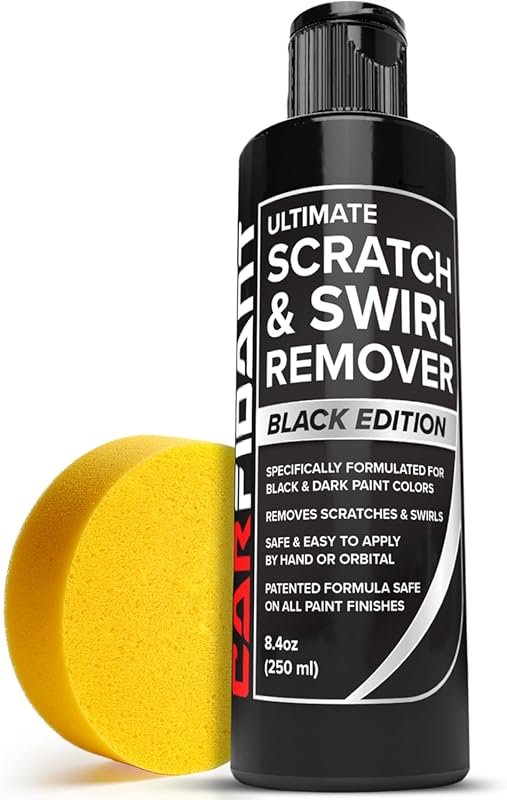 Carfidant Black Scratch and Swirl Remover Kit with Polishing Compound 