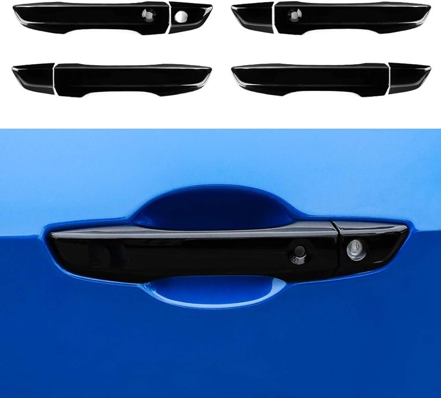 Black Exterior Door Handle Covers for 10th Gen Honda Civic (2016-2021 