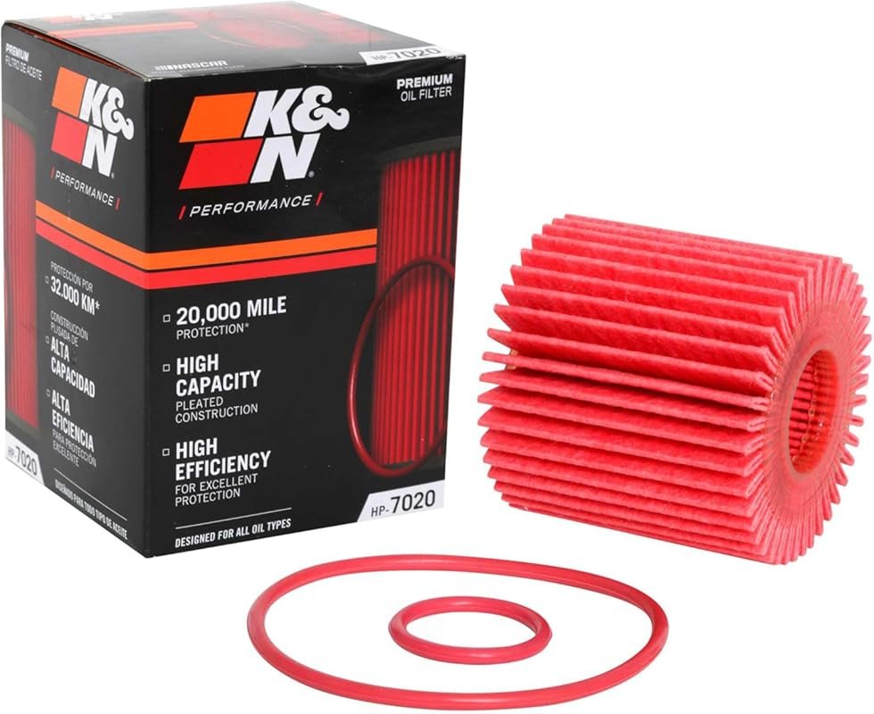 K&N HP-7020 Oil Filter – 20,000 Mile Protection for Lexus/Toyota/Lotus