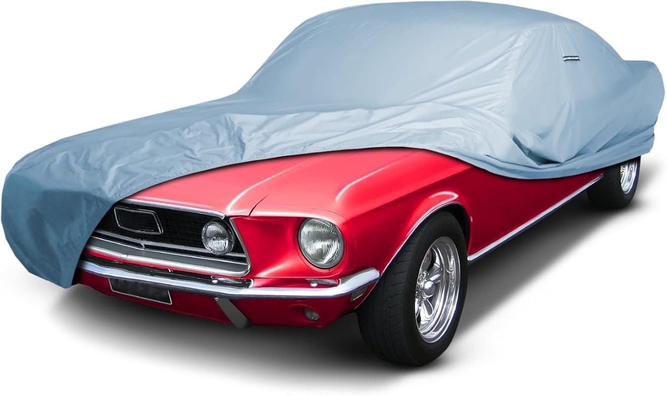 Custom Waterproof All-Weather Car Cover for 1964-1968 Ford Mustang wit