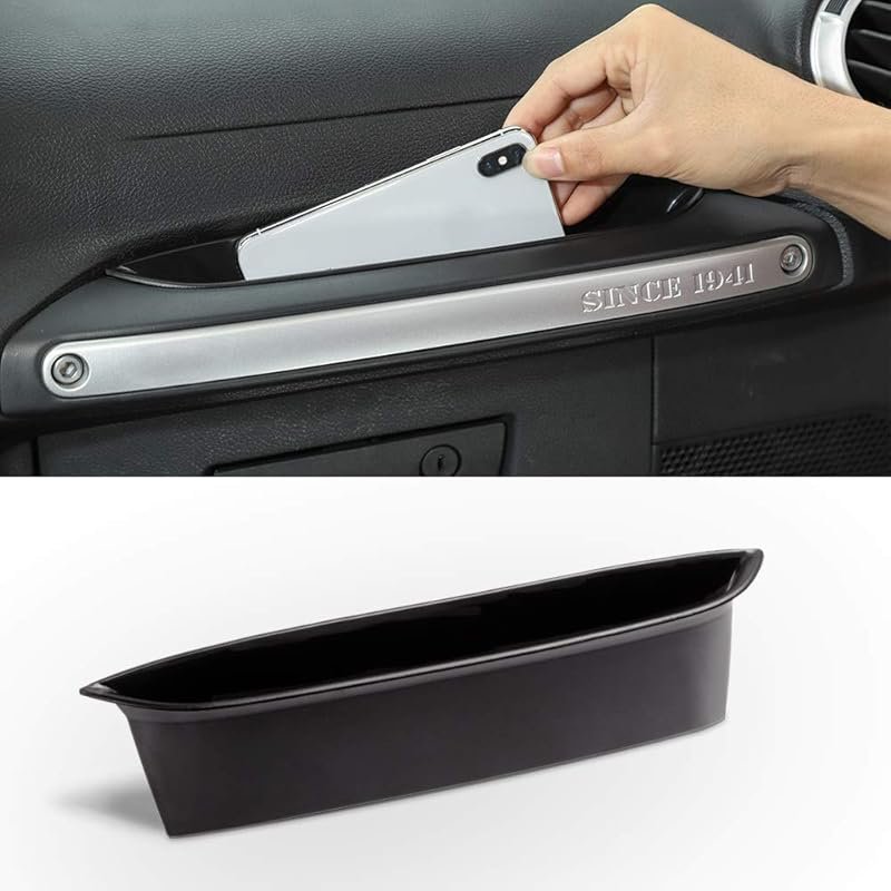 Savadicar GrabTray Passenger Storage Tray for 2011-2018 Jeep Wrangler 