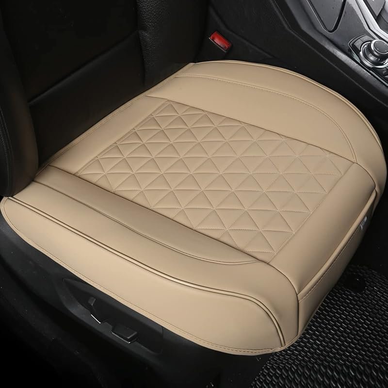 Faux Leather Bottom Seat Cushion Cover: Anti-Slip, Wrap-Around Design 