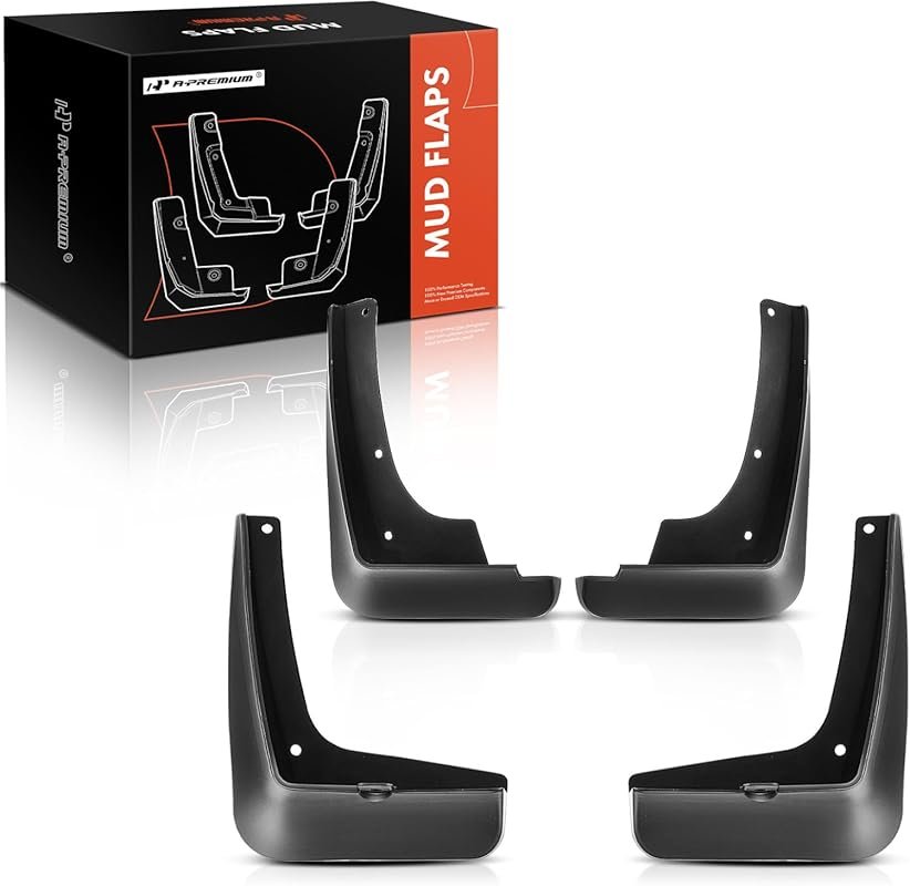A-Premium Set of 4 Mud Flaps for 2016-2020 Hyundai Tucson, Black Splas