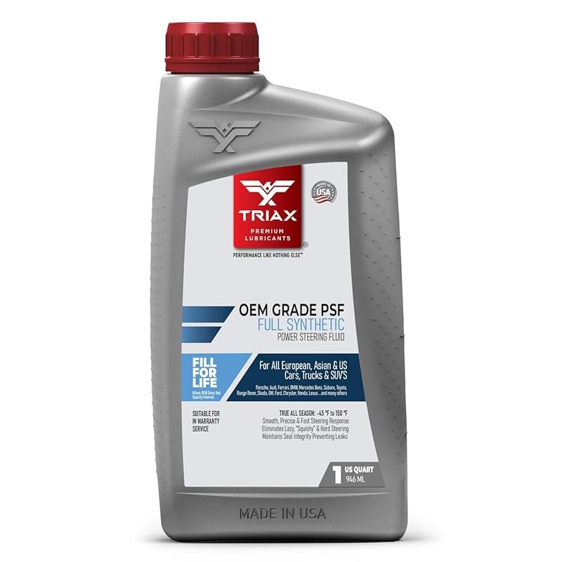 TRIAX OEM Grade PSF Power Steering Fluid, Synthetic, Universal, Arctic