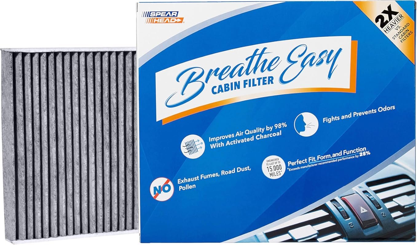 Spearhead Cabin Air Filter with Activated Carbon, BE-157, Fits 2016-20