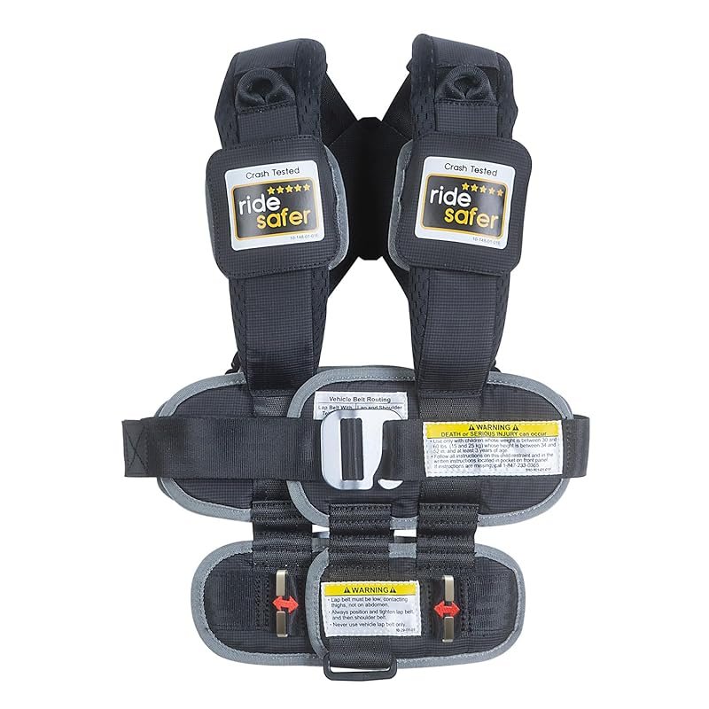 The RideSafer car seat is lightweight, compact, and portable, ideal fo