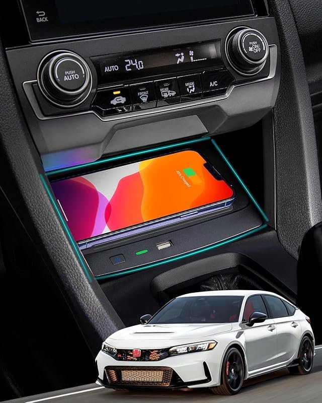 CarQiWireless Wireless Charger for Honda Civic 2016-2021 with USB Port
