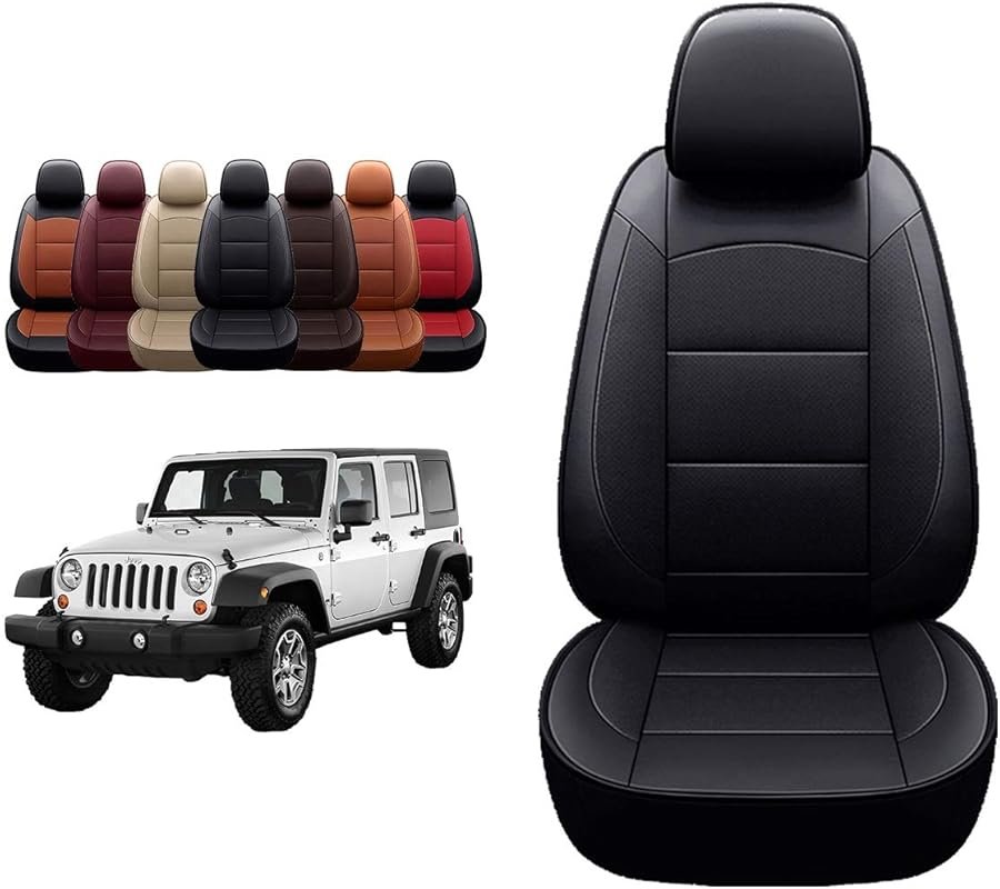 OASIS AUTO Waterproof Faux Leather Seat Covers Jeep Wrangler JK 4-Door