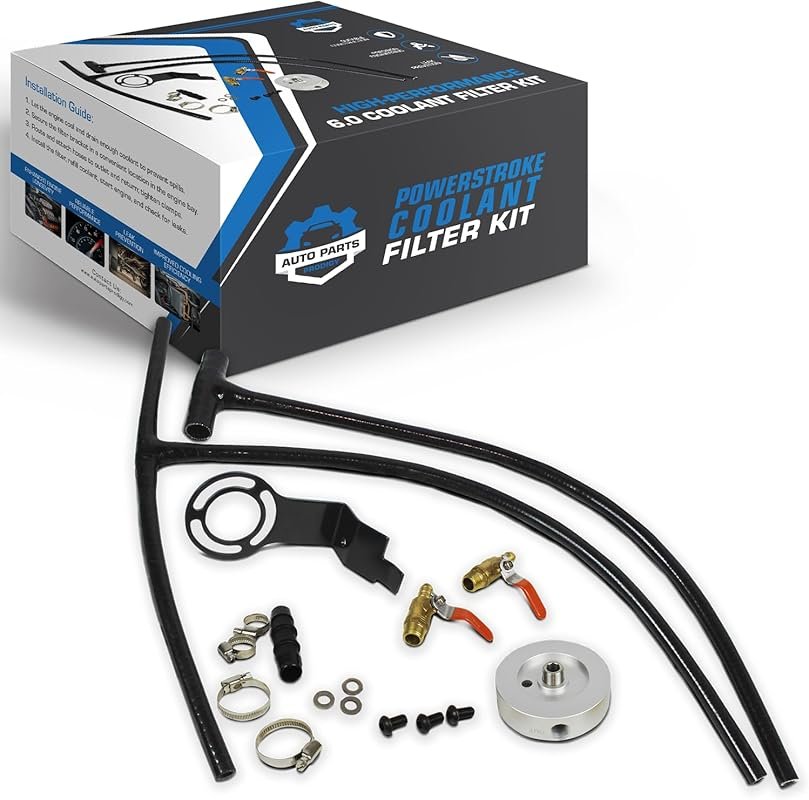 Diesel Coolant Filtration System Filter Kit for 2003-2007 Ford 6.0 Pow