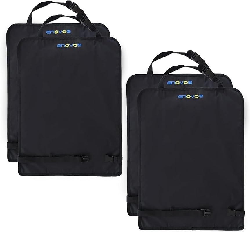 Enovoe 4-Pack Waterproof Car Seat Protectors for Kids with Adjustable