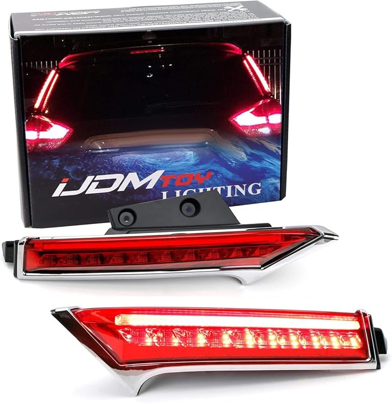 Red LED Side Pillar Brake Light Kit for 2014–2019 Nissan Rogue and X-T
