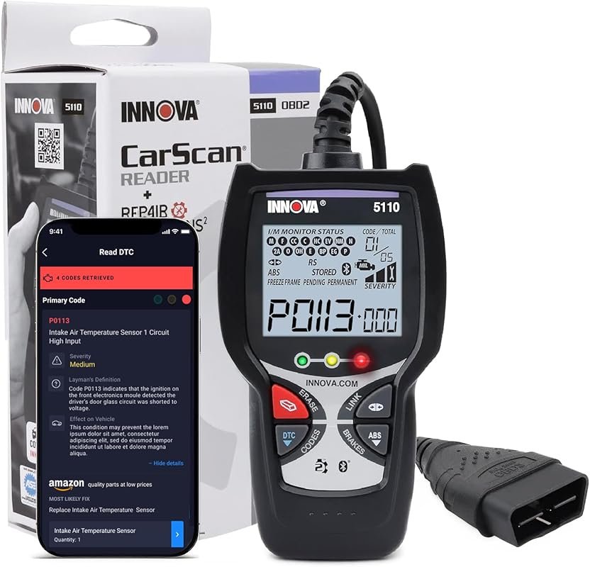 Innova 5110 Check Engine Code Reader and Simple OBD2 Scanner for Most