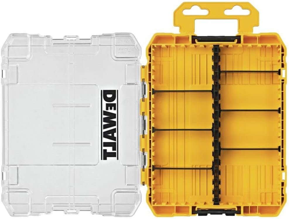 DEWALT Medium Tough Case Tool Box Organizer Featuring 8 Compartments f