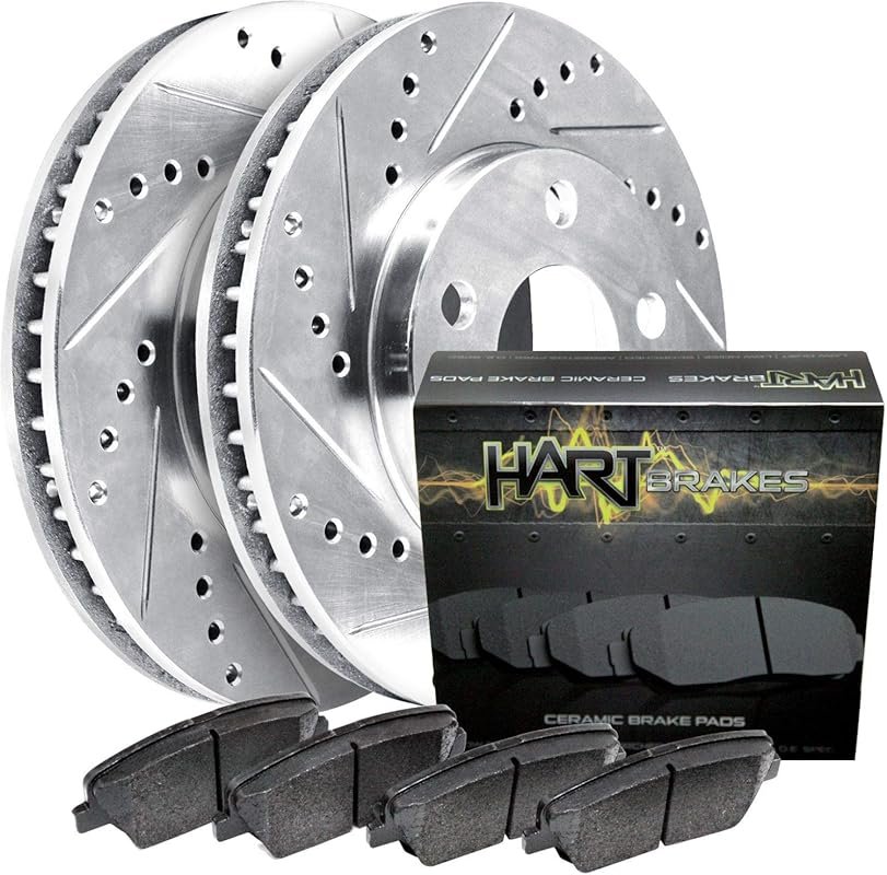 Front Brake Pads and Rotors Kit for Toyota 4Runner and Tacoma with Cer