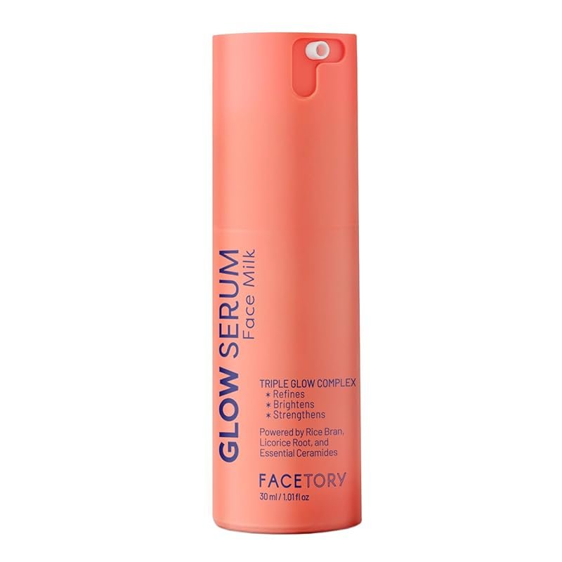 FaceTory Glow Serum Face Milk hydrates with rice bran, licorice root, 