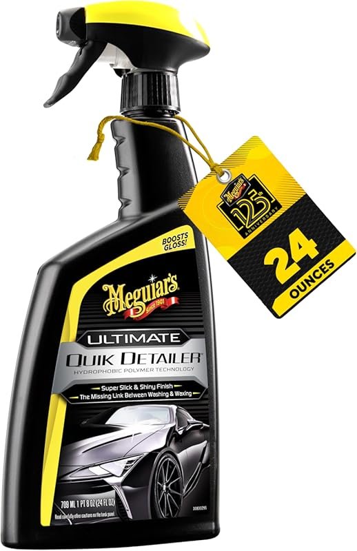 Meguiar's Ultimate Quik Detailer Spray for Efficient Cleaning and Shin