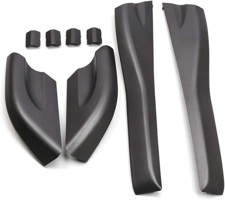ITrims black roof rack end caps for Hyundai Tucson 2004-2008, 8-piece 
