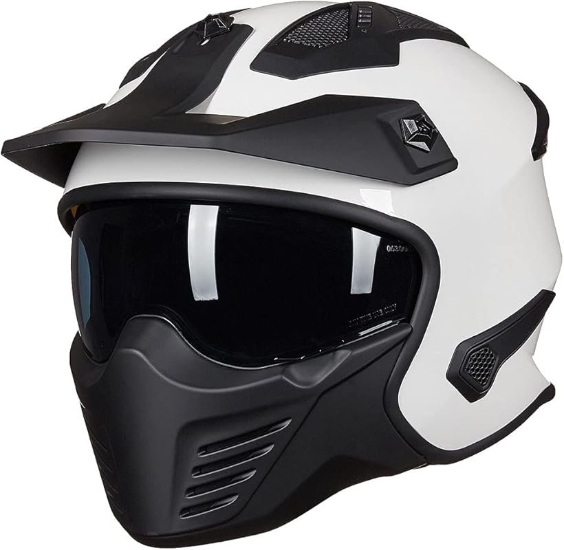 Open Face 3/4 Helmet for Dirt Bike and Scooter, DOT Approved, ILM Mode