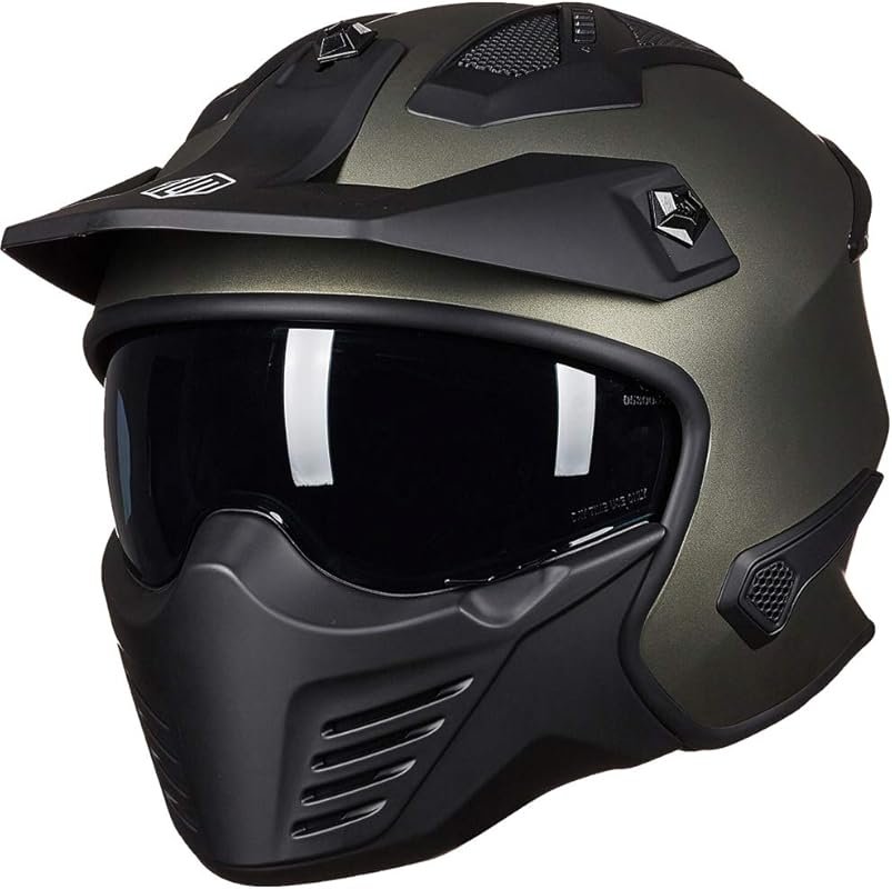 ILM 726X 3/4 Open Face Motorcycle Helmet for Various Riders and DOT Ce