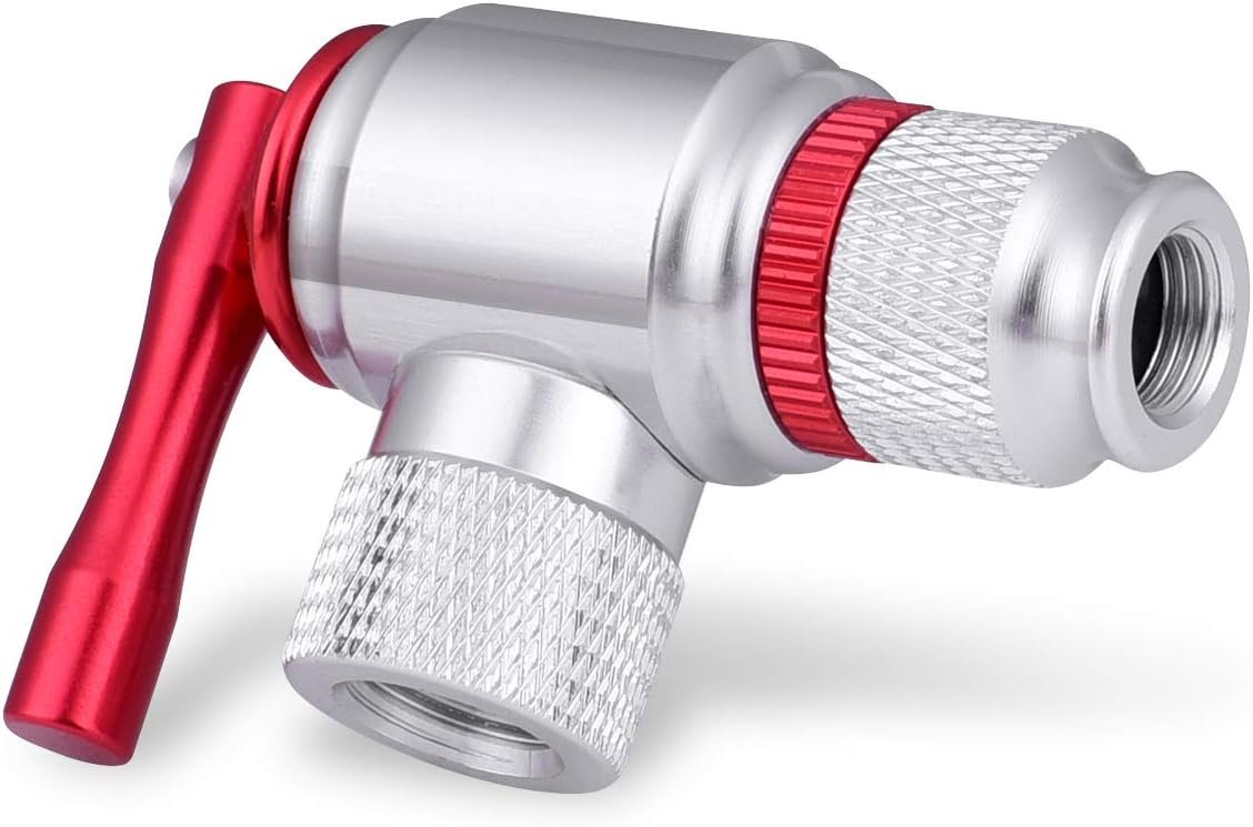 CO2 Bike Tire Inflator with Presta and Schrader Valve Compatibility fo