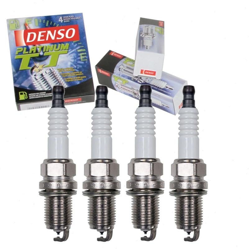 4 pc DENSO Platinum TT Spark Plugs compatible with Toyota Camry 2.2L 2