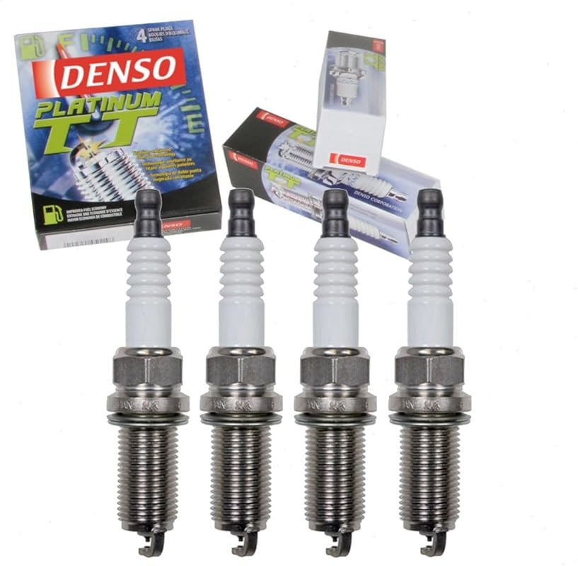 DENSO Platinum TT Spark Plugs: 4-Pack for Toyota Camry 2.5L Engine (20