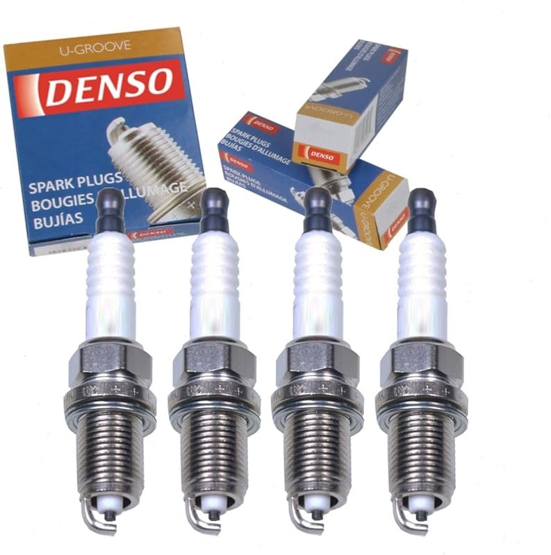 DENSO Standard U-Groove Spark Plugs: 4-Pack for Toyota Camry 2.2L and 