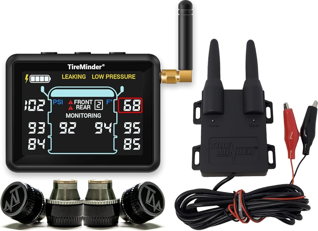 TireMinder i10 RV TPMS with 4 Transmitters, Black
