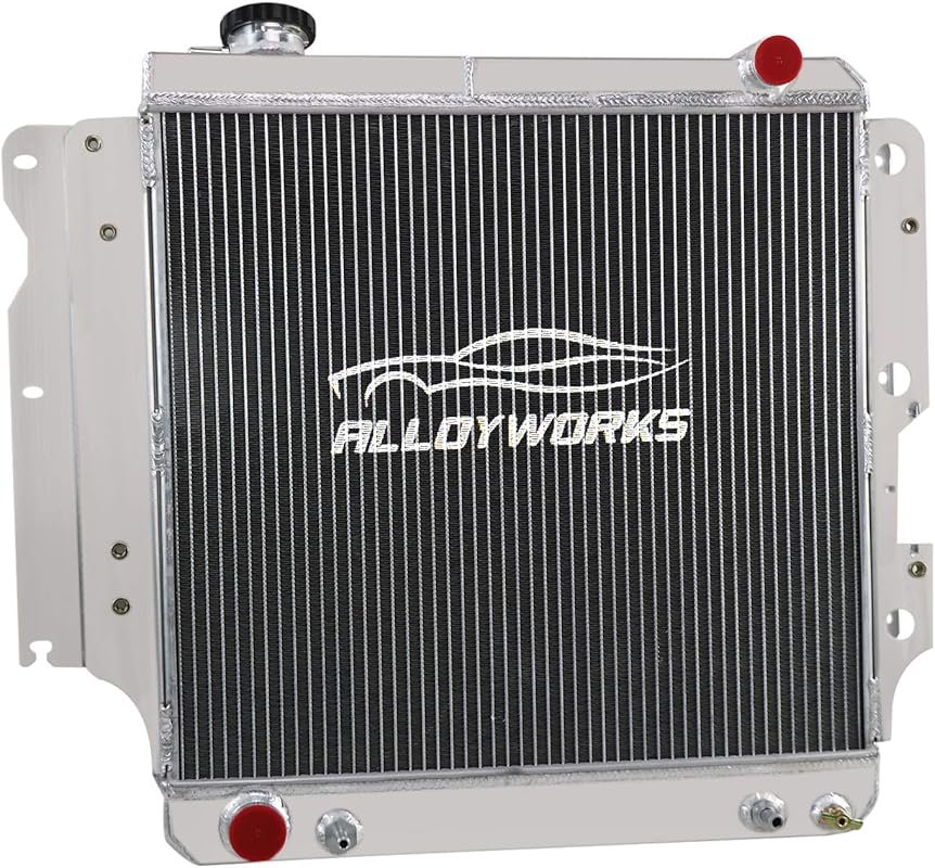 All Aluminum 3-Row Radiator for 1987-2006 Jeep Wrangler TJ, Fits 2.4L,