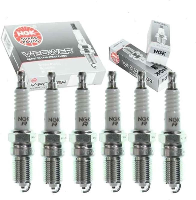 6 NGK V-Power Spark Plugs for Ford Escape 3.0L V6 2009-2012 - Premium 