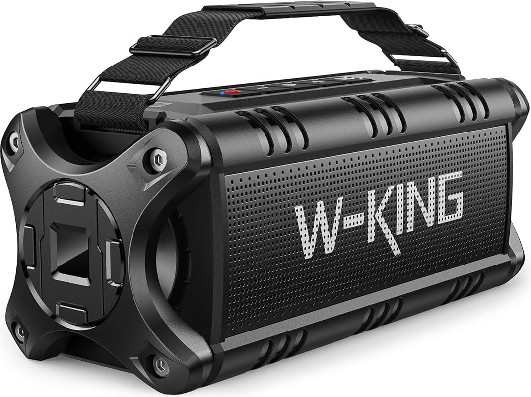 W-KING Bluetooth Speaker, 90W Max Portable Outdoor Speaker Loud, IPX6 