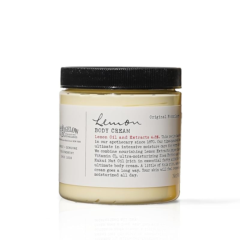C.O. Bigelow Lemon Body Cream 8oz, Lotion for Dry Skin with Shea Butte