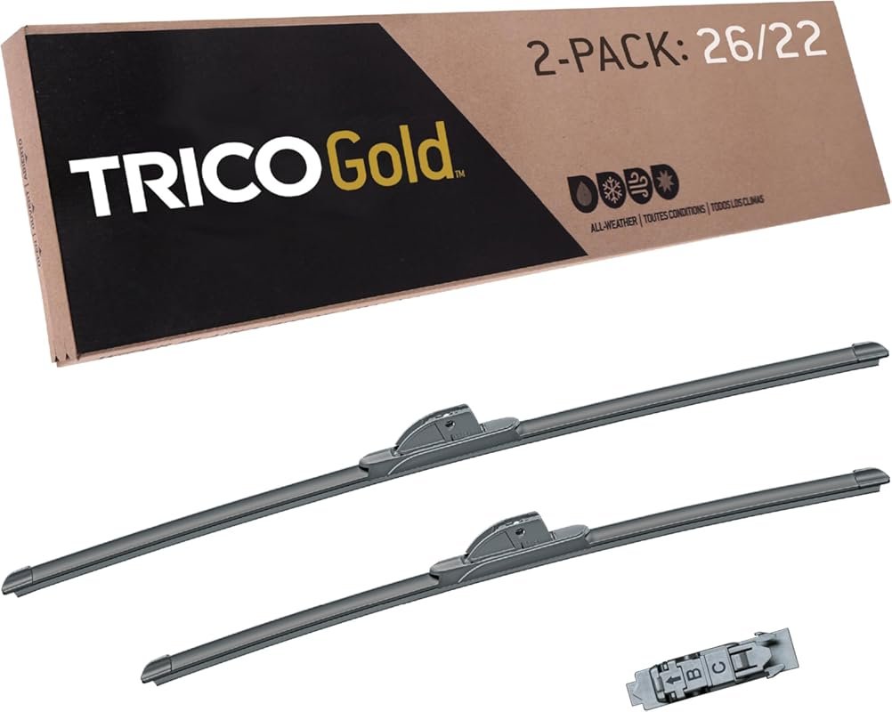 TRICO Gold 26 and 22 All-Weather Beam Wiper Blades for Select Vehicles