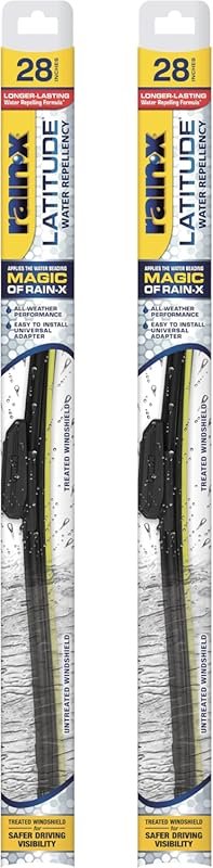 Rain-X Latitude Water Repellent Windshield Wiper Blades, 28 Inch, 2 Pa