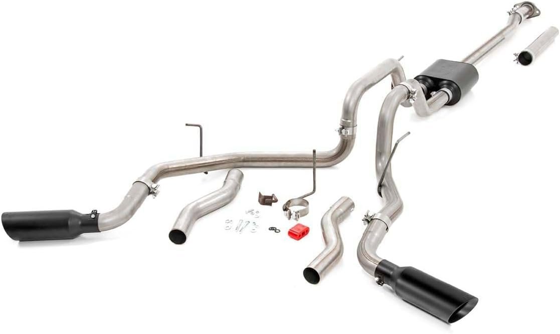 Rough Country Dual Cat-Back Exhaust for 2009-2014 Ford F-150 2WD and 4