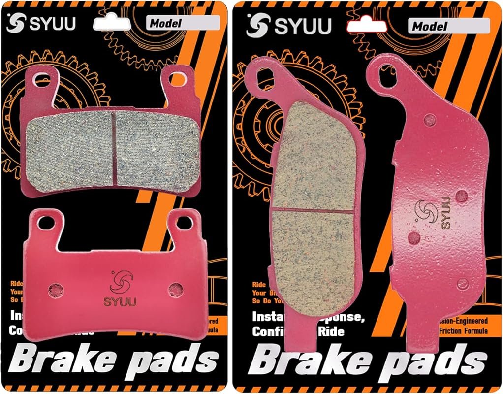 Front and Rear Ceramic Brake Pads for Harley Heritage Softail Classic 20
